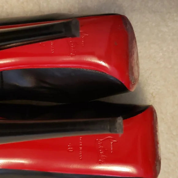 Christian Louboutin size 40 color Black leather 100% Authentic - Picture 11 of 17